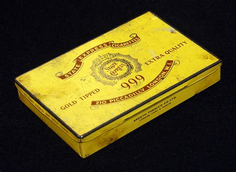 metal cigarette pack box|old metal cigarette cases.